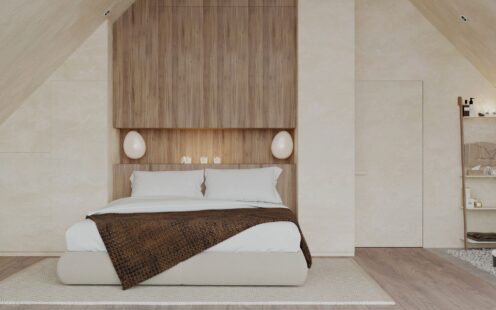 " attic bright spacious bedroom"